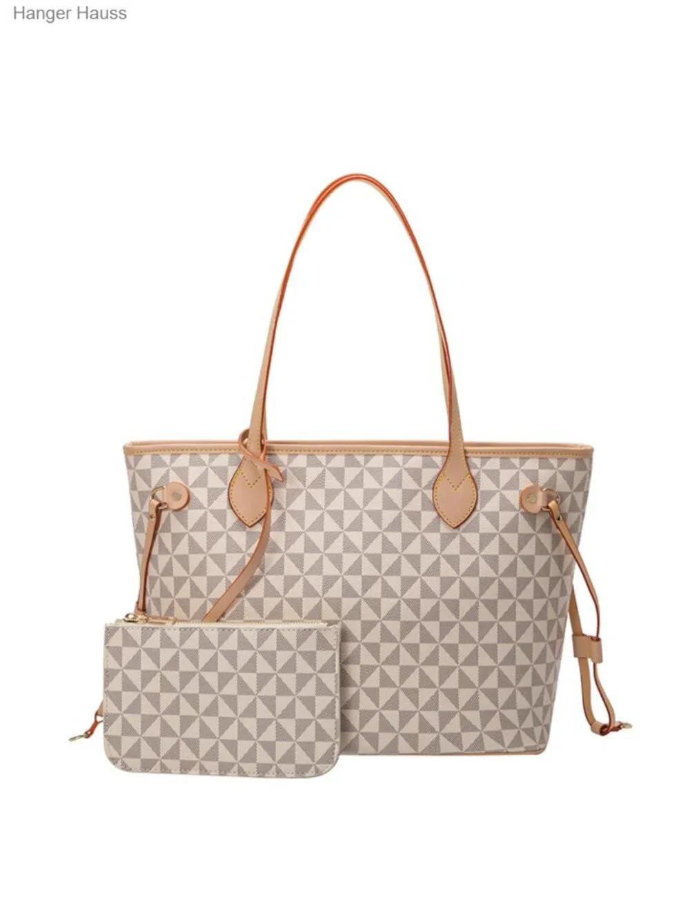 Leather Satchel Handbag with Wallet - Women's Designer Purse (Large)
